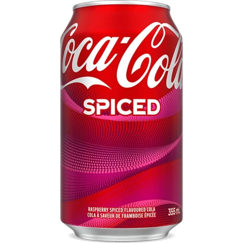 Напій Coca-Cola Spiced Raspberry Spiced Coke Coca-Cola Кока Кола (Малина і Прянощі) 335мл