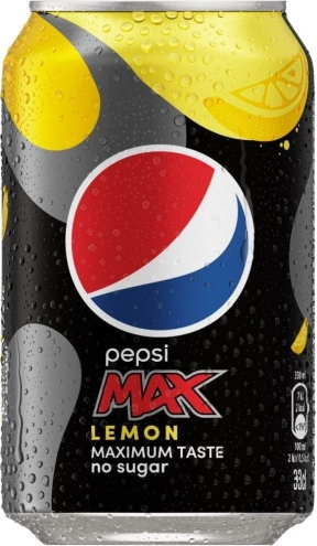 Газована вода Пепсі Макс Лимон без цукру 330мл