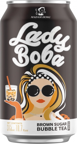Газировка Lady Boba Brown Sugar Bubble Tea