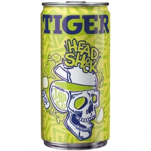 Напиток Энергетик экстра кислый Tiger Head Shock Jablko Energy Drink 150мл