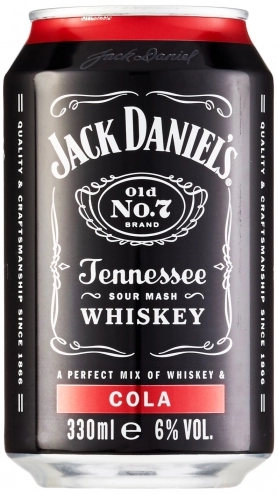 Напиток Jack Daniels Cola 330мл