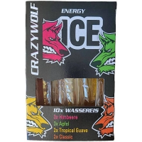 Леденцы с энергетиком Crazy Wolf Energy Drink Freezer Ice Pops 10x40мл
