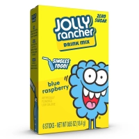 Швидкорозчинний напій Jolly Rancher Drink Mix Blue Raspberry Zero Sugar Блакитна Малина 6шт