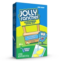Швидкорозчинний напій Jolly Rancher Drink Mix Blue Raspberry Lemonade Zero Sugar Лимонад Блакитна Малина 6шт