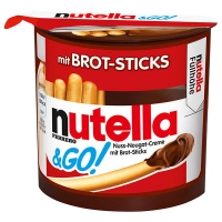 Шоколадна паста Nutella & Go Hazelnut Spread with Breadsticks Нутелла з Хлібними паличками 52г
