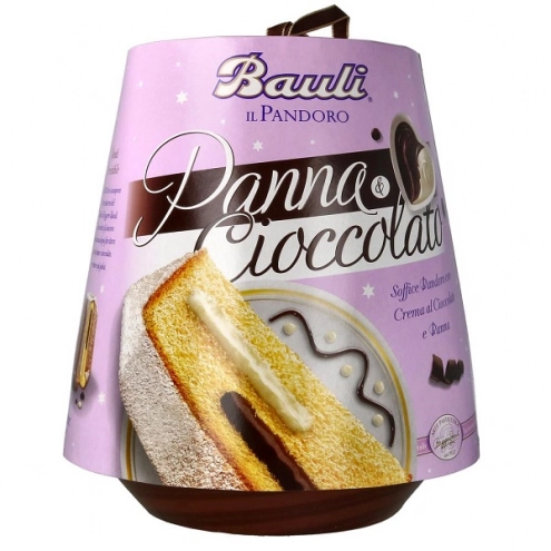 Панеттоне вершки та шоколад Bauli і Pandoro Panna Cioccolato 750г