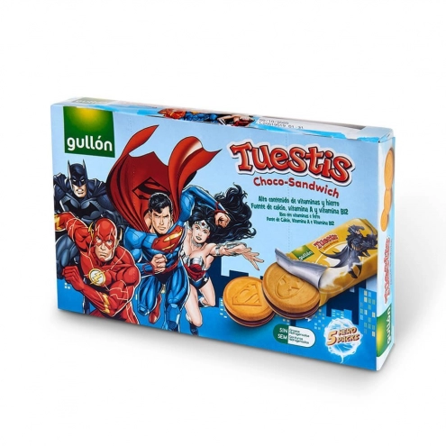 Печиво Gullon Choco Sandwich Super Heroes 315г