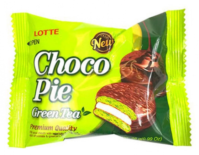Печенье Choco Pie Зелёный чай 1шт