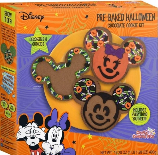 Шоколадное печенье и набор для украшения Disney's Mickey and Minnie Pre-Baked Halloween Chocolate Cookie Kit 490г