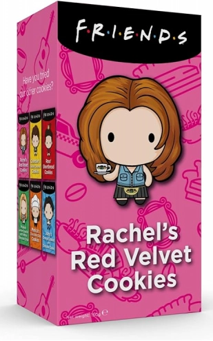 Печенье Friends с кусочками белого шоколада Rachel's Red Velvet Cookies "Красный бархат" 150г
