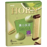 Печиво Meiji Horn Kaora Matcha Chocolate Cookies Матча та Шоколад 53г