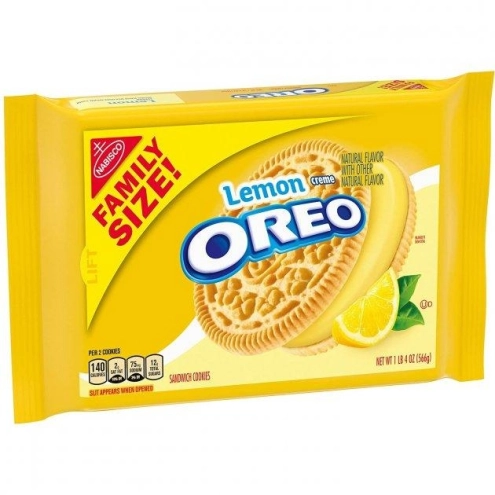 Печиво з лимонним кремом Oreo Lemon Family Size 566г