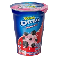 Печиво Oreo Mini Strawberry Полуничний крем 67г