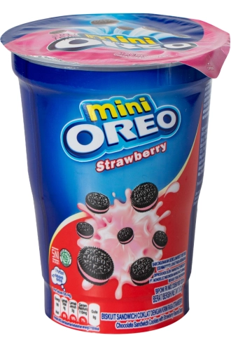 Печиво Oreo Mini Strawberry Полуничний крем 67г