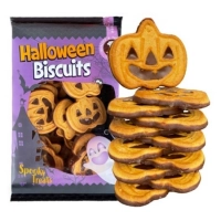 Печиво Гарбуз у какао глазурі Halloween Biscuits Pumpkin 200г