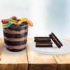 Печенье сэндвич OREO Dirt Cake Chocolate Шоколадное с брауни и мармеладными червячками 302г