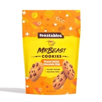 Печенье Мистер Бист Feastables MrBeast Peanut Butter Cookies Арахисовое масло и Шоколад 170г