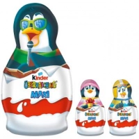 Шоколадна фігурка Пінгвін з іграшкою Kinder Surprise Uberraschung Maxi New Year 140г