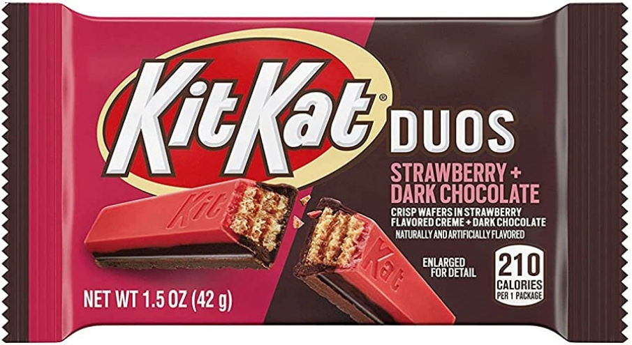 Батончик Kit Kat Duos Клубника 42г