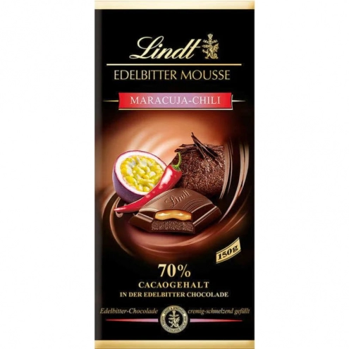 Шоколад Lindt Dark Mousse Маракуйя Чили 150г