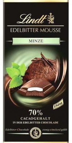 Шоколад Lindt Dark Mousse М'ята 150г