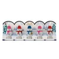 Подарочный набор шоколадные фигурки Снеговики Lindt Mini Snowmen Milk Chocolate Figures 50г