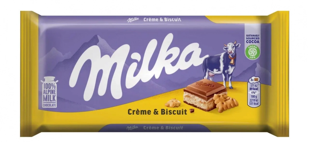 Шоколад Milka Бісквіт 100г