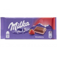 Шоколад Milka Strawberry клубника