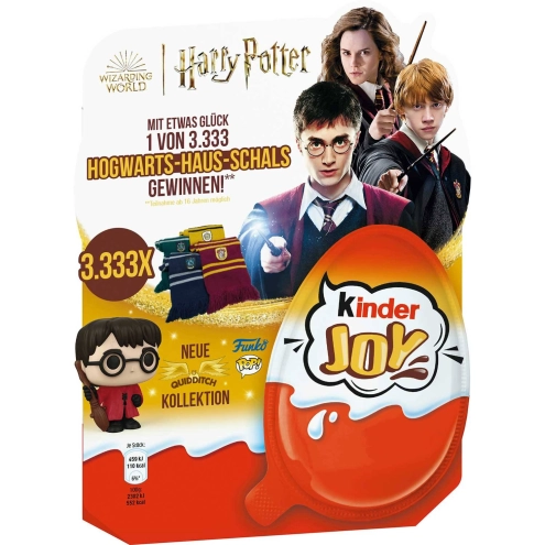 Набір яєць Гаррі Поттер Квіддич Kinder Joy Funko Harry Potter Quidditch 4×20г