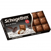 Шоколад Schogetten Чорне Біле 100г