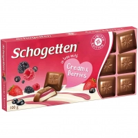 Шоколад Schogetten Крем Ягоди
