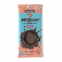 Черный шоколад MrBeast с морской солью Feastables MrBeast Sea Salt Dark Chocolate Bar 60г