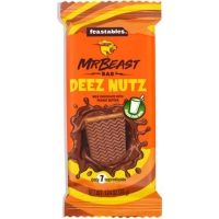 Молочный шоколад MrBeast с арахисовой пастой Feastables MrBeast Deez Nutz Peanut Butter Milk Chocolate Bar 35г