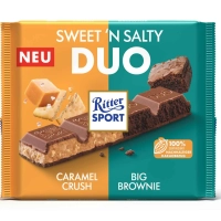 Шоколад Ritter Sport Sweet'n Salty Duo (Брауні та Солона Карамель) 218г