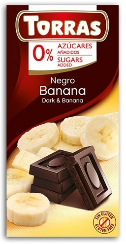 Шоколад Torras Банан 0% сахара