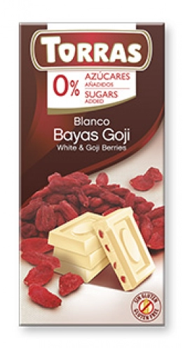 Шоколад Torras Ягоды Годжи 0% сахара