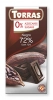 Шоколад Torras 72% какао 0% цукру