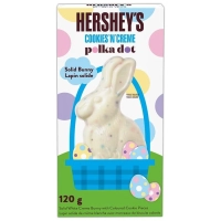 Шоколадный кролик Hershey's Cookies 'n' Creme Polka Dot Bunny Пасхальный 120г