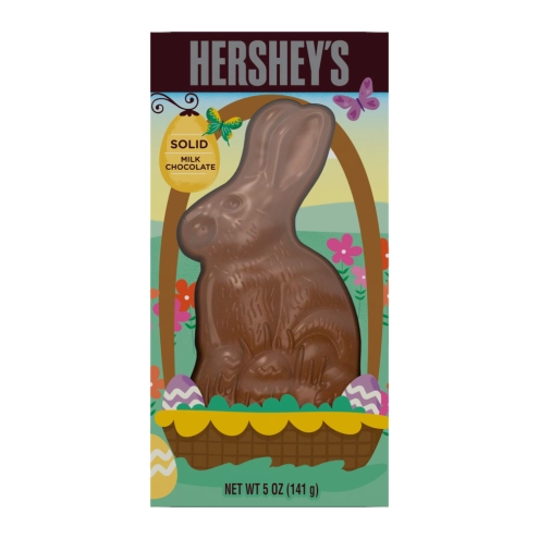 Шоколадний зайчик Hershey's Solid Milk Chocolate Bunny Великодній (молочний шоколад) 141г