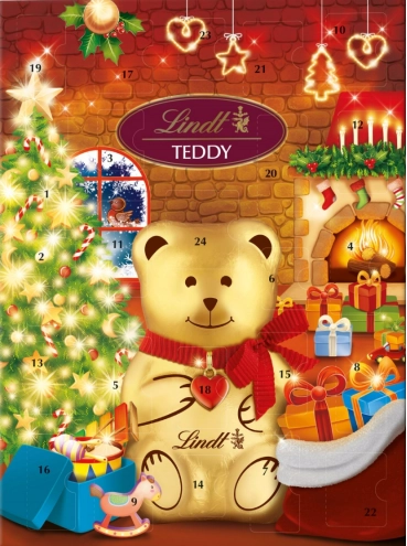 Адвент календарь Lindt TEDDY Advent Calendar 172g
